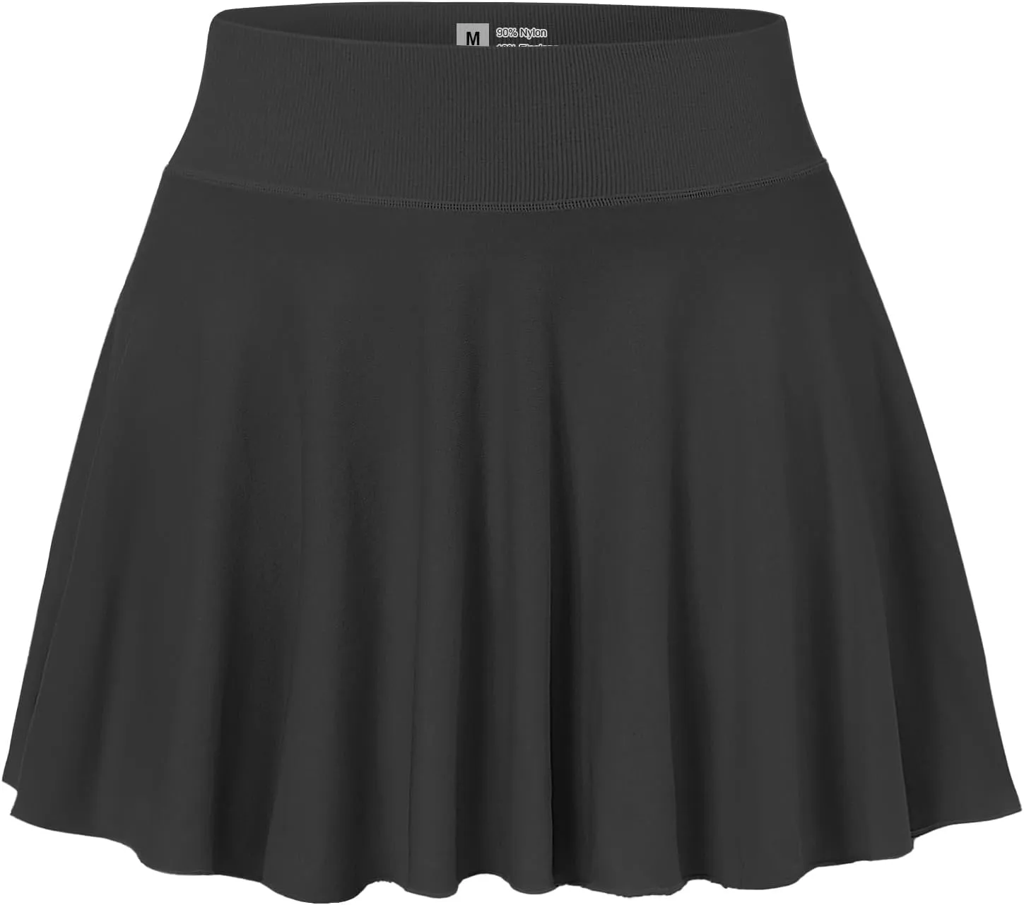 Easisim Women Mini Skirts Skort Flowy Basic Stretchy Flared Casual A-line Skirt with Pockets