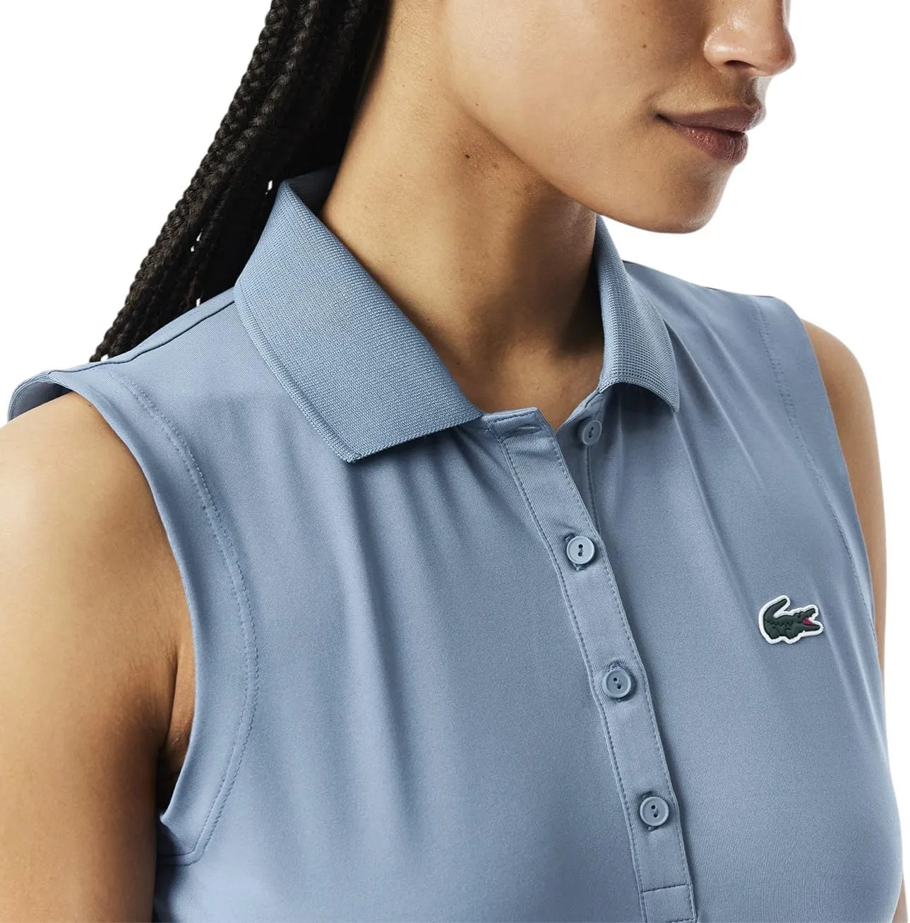 Lacoste Women's Slim Fit Uv Protect Stretch Golf Polo Shirt