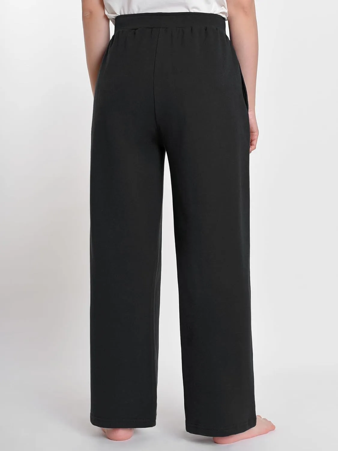 Latuza Women's Petite Wide Leg Lounge Pants Loose Fit Cotton Pants