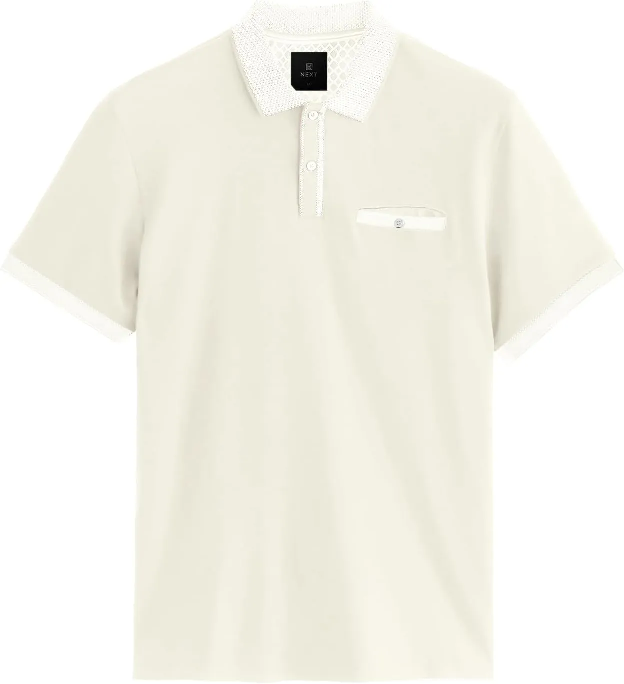 Mens Polo Shirts Short Sleeve Golf Casual Polo Collar Vintage Pique Shirts with Pocket