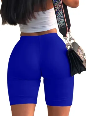 Mokoru Women's Biker Shorts High Waisted Sexy Workout Gym Athletic Shorts