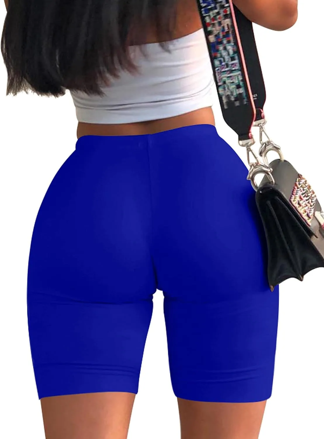 Mokoru Women's Biker Shorts High Waisted Sexy Workout Gym Athletic Shorts