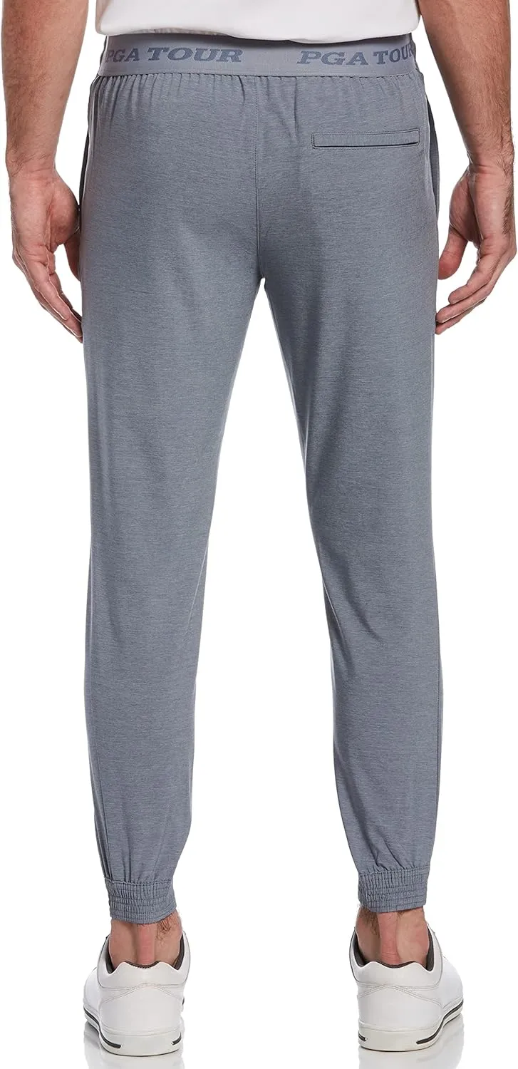 PGA TOUR Men's Slim Fit Jogger Pant with Drawcord