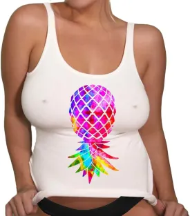 Upside Down Pineapple | Mature, Swinger Lifestyle Pineapple Tank top, Pineapple Vacation t-Shirts for Women